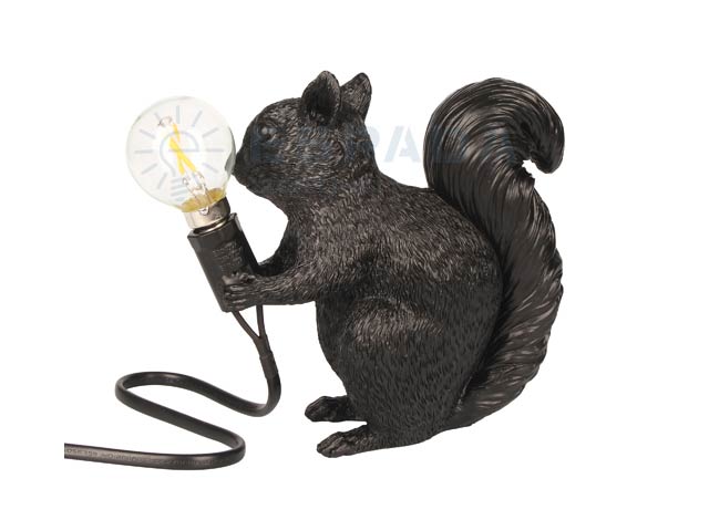 Unique Squirrel Figurine Table Lamp