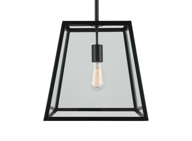 ES081 Geometric Metal and Glass Lantern Pendant Light for Kitchen